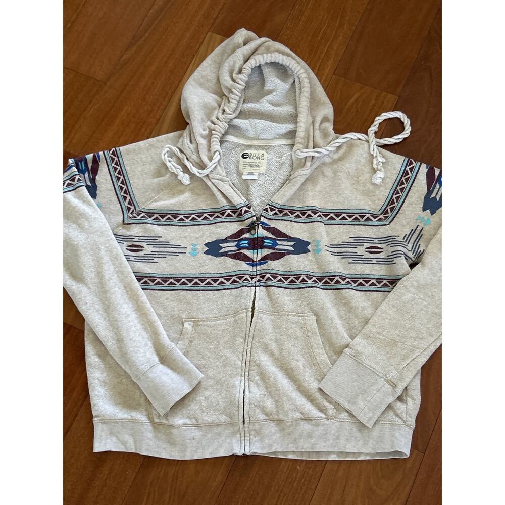 Y2K Billabong Zip Up Gauzy Beach Hoodie